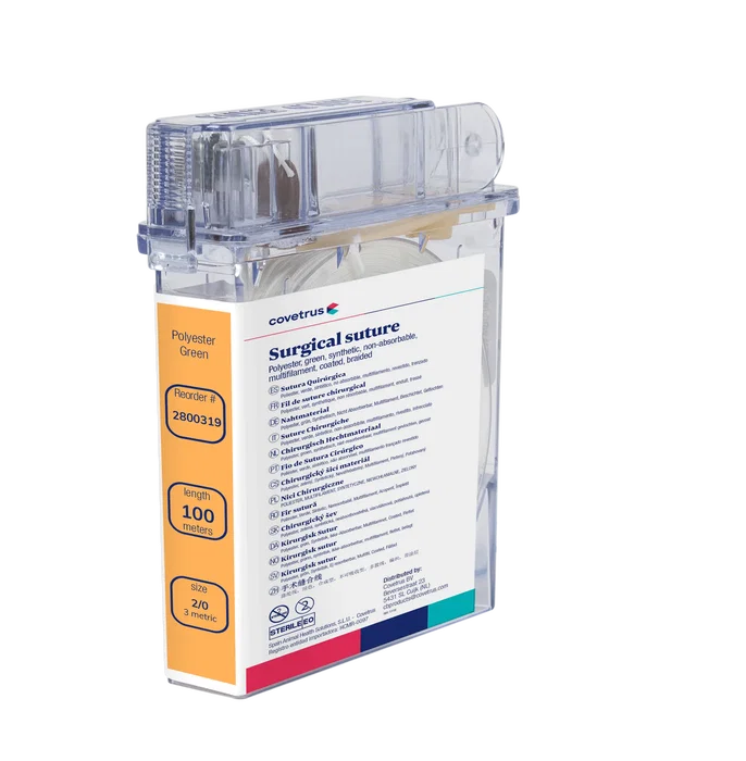 Covetrus Sutura Cassette Polyester Verde 2-0 Covetrus Sutura Cassette Polyester Verde 2-0